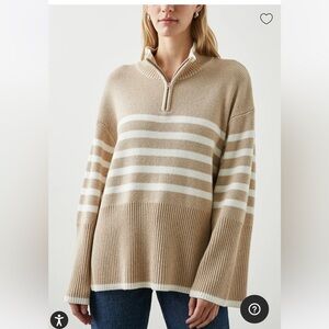 Rails Women’s wool blend 1/4 zip sweater